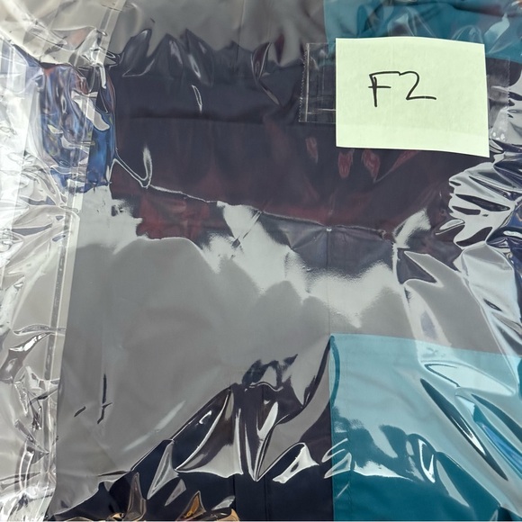 VTG Columbia Vamoose Mens XL 90s Teal Navy Purple Nylon Jacket Radial Sleeve EUC - Picture 16 of 16